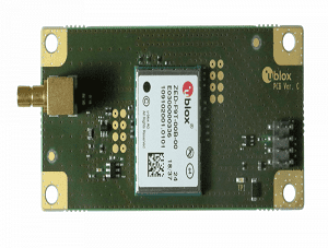 u-blox RCB-F9T application board with ZED-F9T GNSS timing module